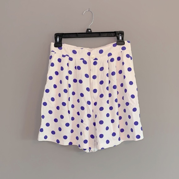 Vintage High Waisted IN-CLOTHES Polka Dot Shorts - Picture 1 of 5